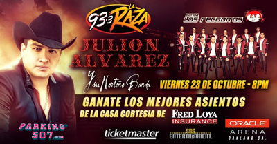 SBS ENTERTAINMENT AND 93.3FM LA RAZA PRESENTS REGIONAL MEXICAN MUSIC SUPERSTARS, JULION ALVAREZ AND BANDA LOS RECODITOS
