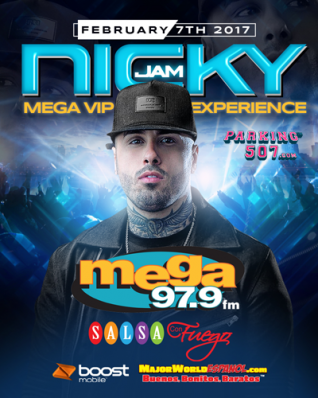 MEGA 97.9FM Y LAMUSICA TE PONEN CARA A CARA EN NUEVA YORK CON LA ESTRELLA INTERNACIONAL NICKY JAM EN EL EVENTO PRIVADO “MEGA EXPERIENCIA VIP”