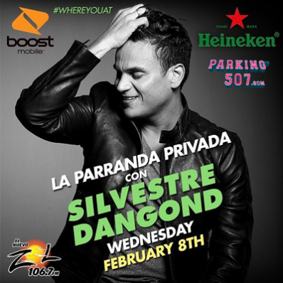 LA ESTRELLA, SILVESTRE DANGOND EN PRESENTACIÓN EXCLUSIVA EN MIAMI PRESENTADO POR EL NUEVO ZOL 106.7FM Y LAMUSICA “LA PARRANDA PRIVADA”
