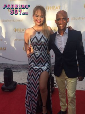 Jandy Feliz presente en los Premios Heat