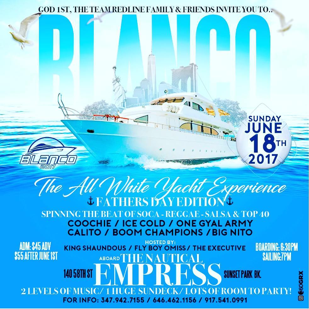 team redline blanco boatride boat ride flyer